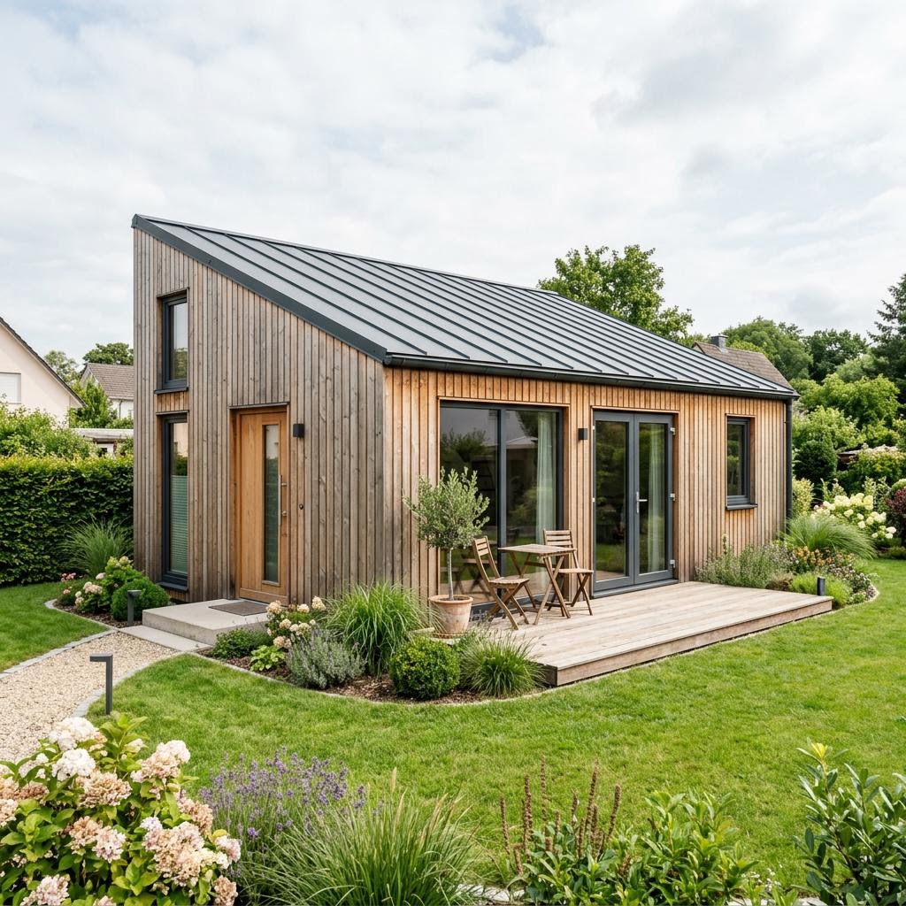 Tiny House Skagen 38 von Fjorborg Häuser — Holzmodulbau mit 38 m²
