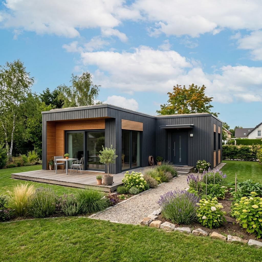 Modulhaus COMMOD Modul Anbau 44 von Commod-Haus — kompaktes Anbaumodul aus Holz