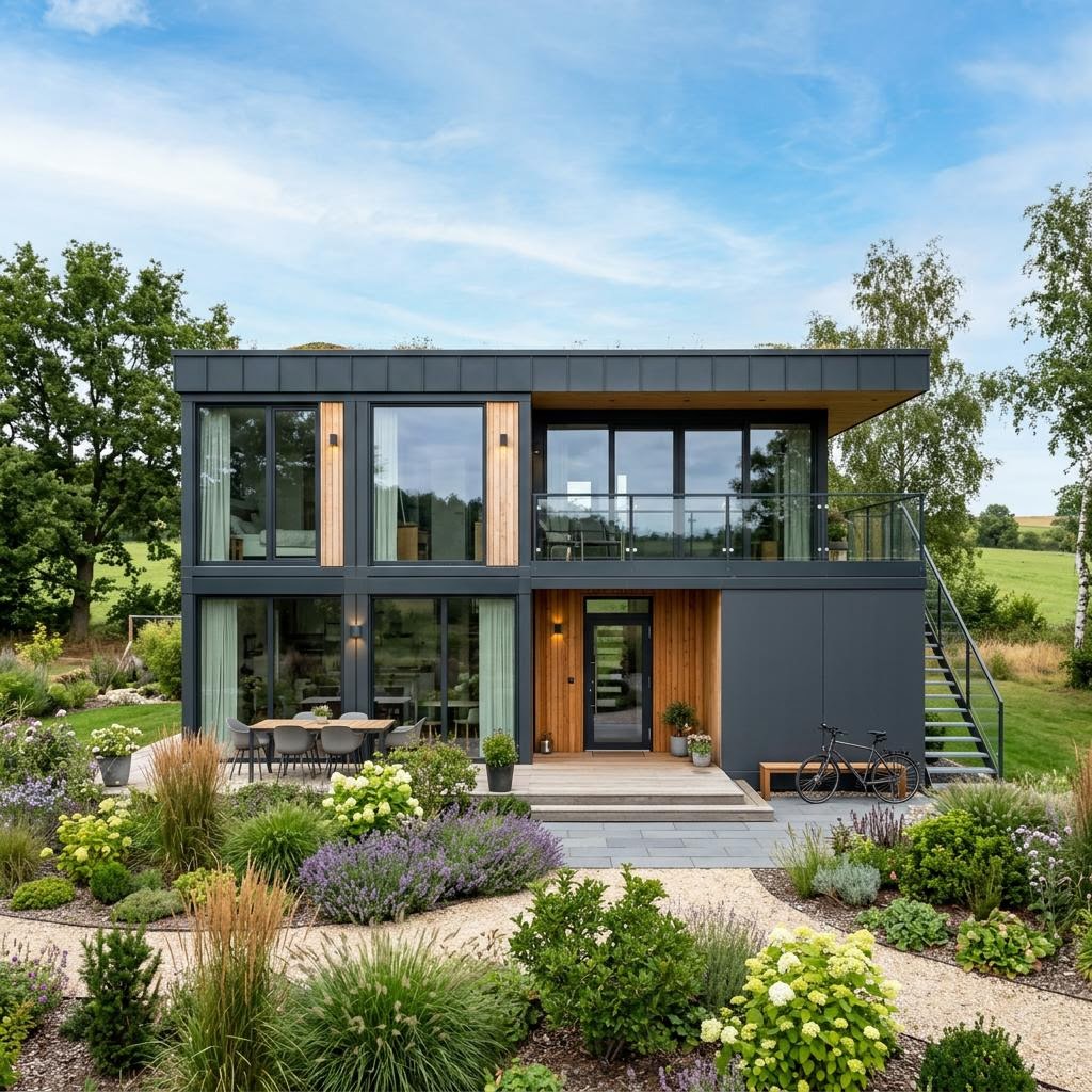 Containerhaus Container Stack 110 von Conliving — Modulbau mit rund 110 m²