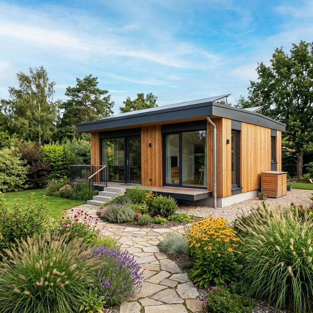 Modulhaus Modul Nordic 58 von Dwellii House — Modulhaus mit rund 58 m²
