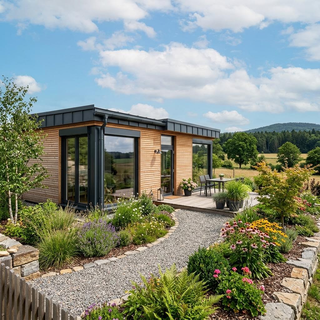 Modulhaus Modulhaus Autark 58 von Wohnwagon — Massivholzbau mit rund 58 m²