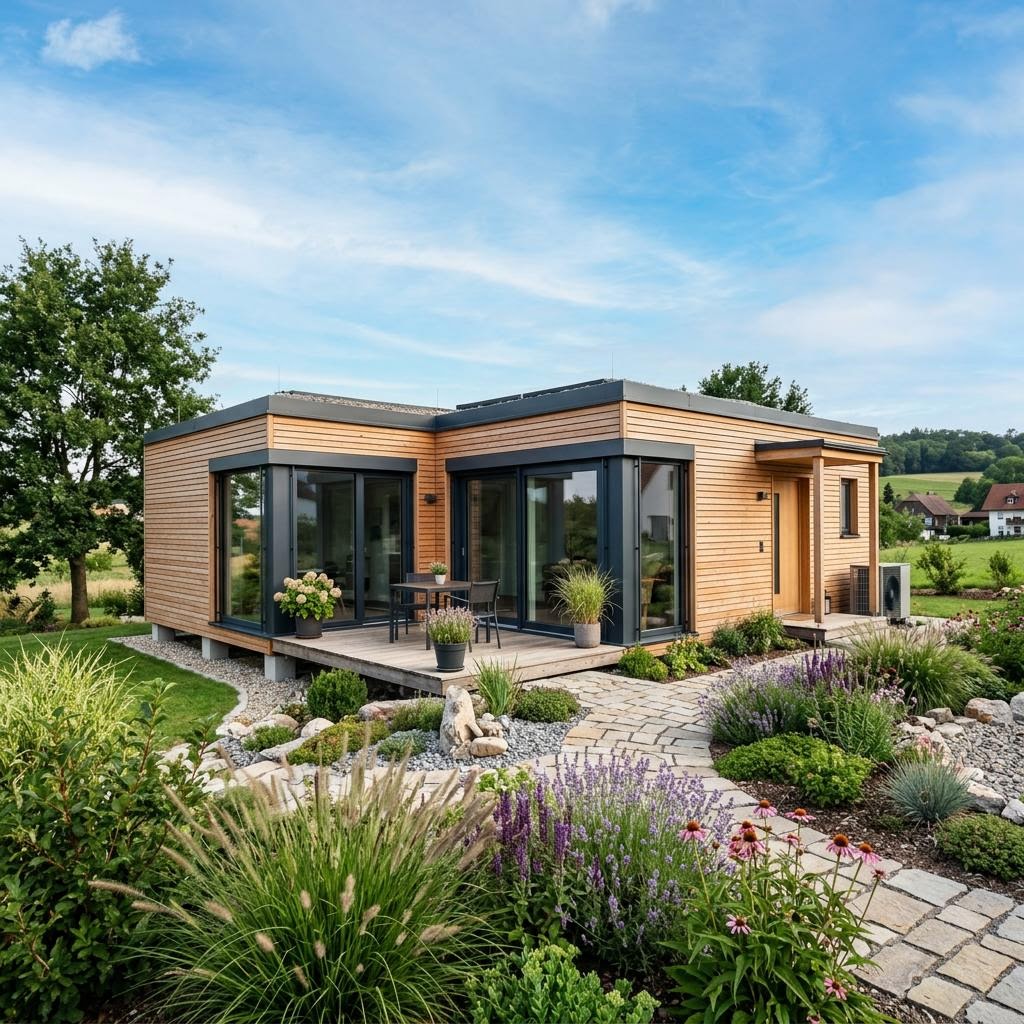 Modulhaus Modulhaus Autark 78 von Wohnwagon — Massivholzbau mit rund 78 m²